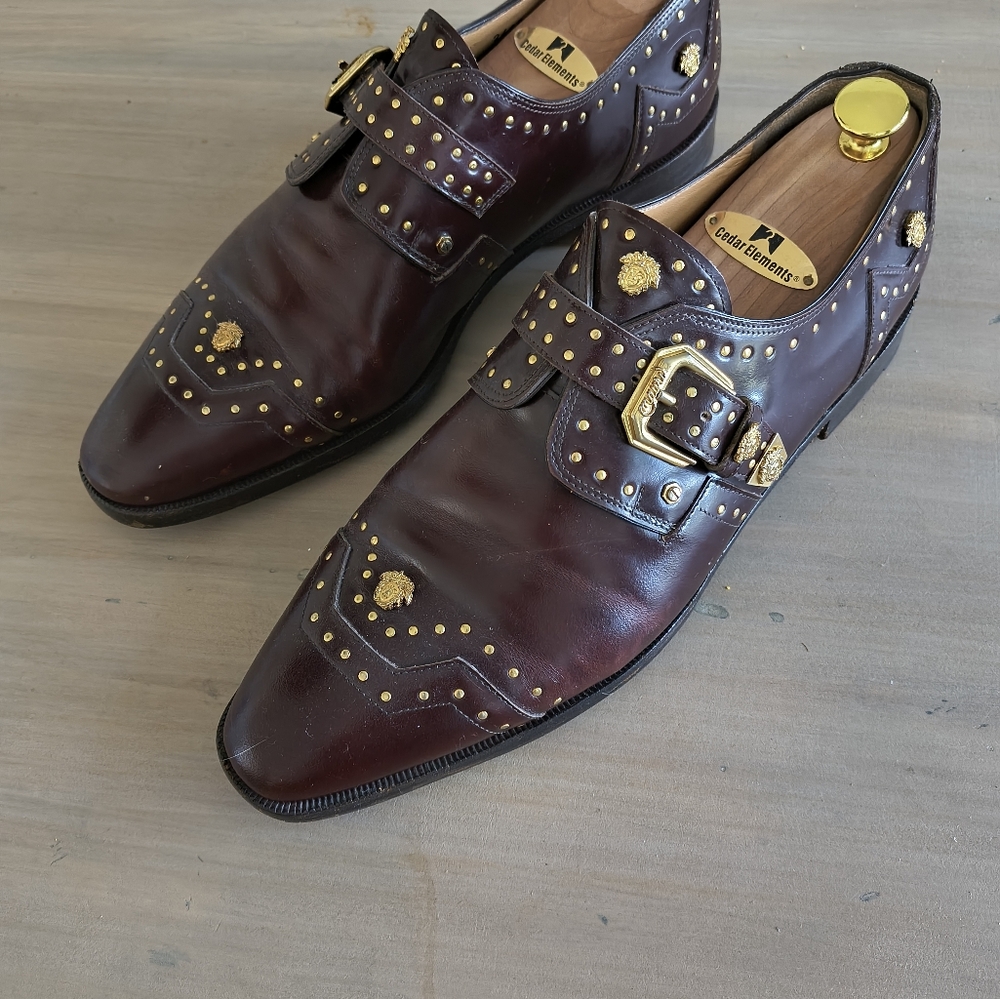 Mauri Brown and Gold Oxford Shoes Timeless Elegance
